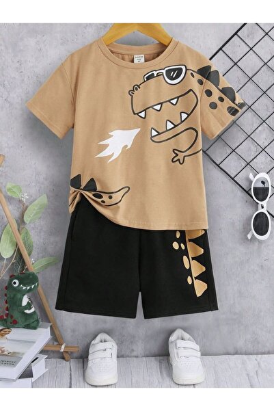 Amazon Ev Side Teddy Bear New Printed Shorts Top and Bottom Set 4 Years/13 Years