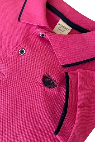 MK Mukko Kids Girl's Polo Neck Embroidered Cotton Summer Short Sleeve Dress