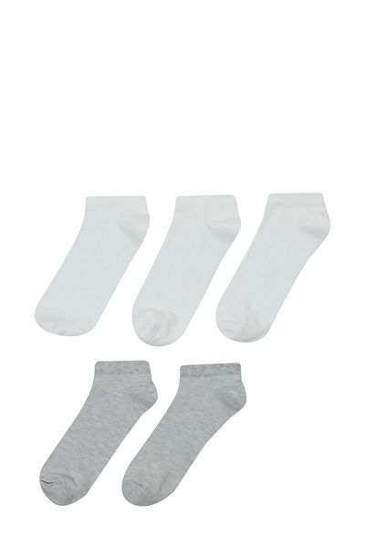 Polaris BASIC 5LI PTK-M 5FX Ciorapi albi pentru bărbați, 5 piese