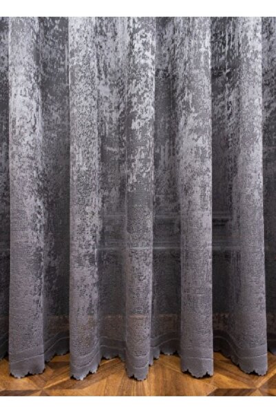 farbateks Cloud Tulle Exculusive Micro Knit 2K Grey-Smoke-Anthracite Tulle Curtain