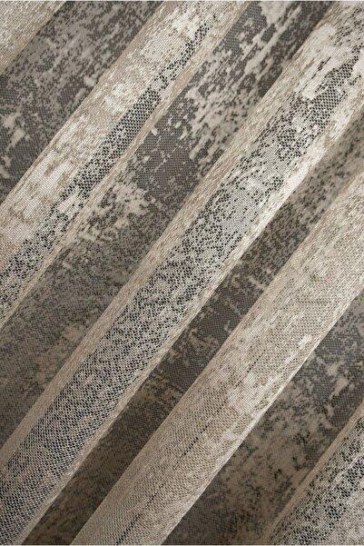 farbateks Κουρτίνα από τούλι Bulut Exculusive Micro Mesh 3K Mink-Beige-Light Brown