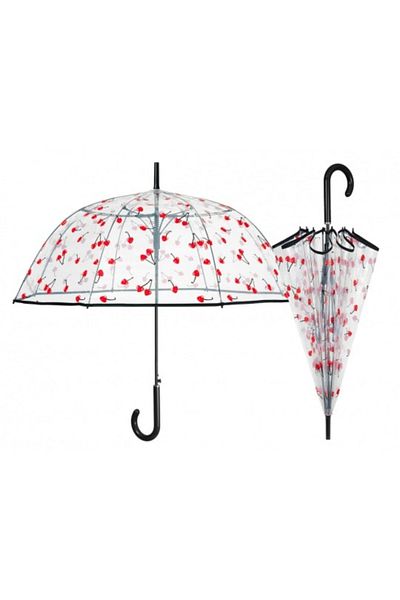 Perletti Transparent umbrella with cherries, Perletti, 82 cm, Collection Perletti Time