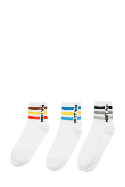 Polaris Ms11 3Lu Skt-M 5Fx White Men's Socks