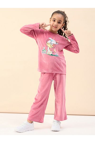 Stylo Bug By Styli Graphic Print Sweatshirt With Track Pants