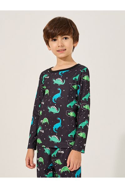 Styli All-Over Print T-Shirt and Pyjama Set