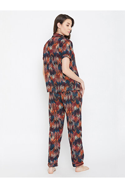 Clovia By Styli Women's Multicolor Printed Cotton Pyjama Set