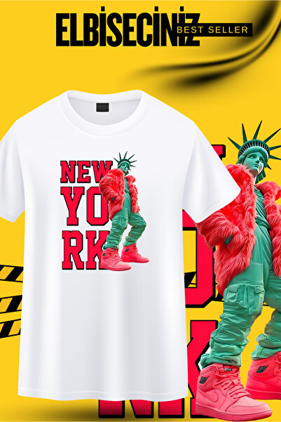 VİZYON İKRA ΝΕΑ ΥΟΡΚΗ Μπλουζάκι/Φούτερ με προεκτυπωμένο σχέδιο, unisex