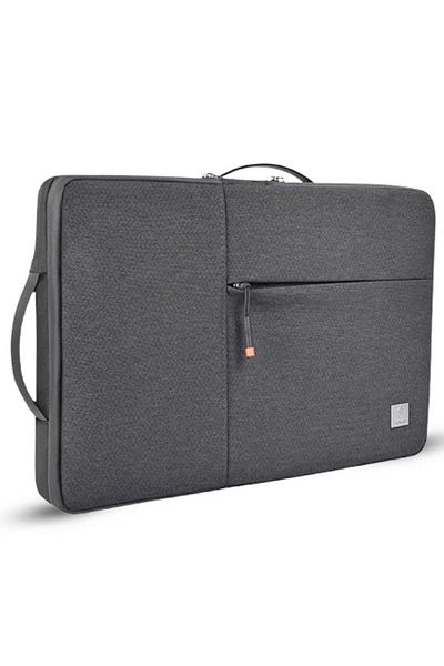 WIWU Alpha Laptop Bag With Interior Pockets And Shock-resistant Edges In Gray