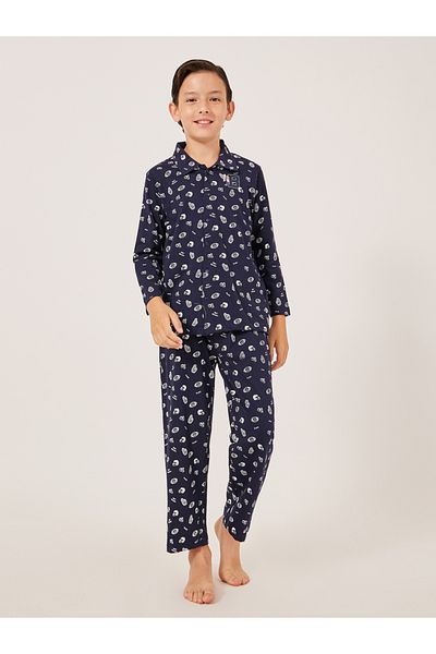 Styli All-Over Daisy Print Long Sleeve Shirt and Pyjama Set