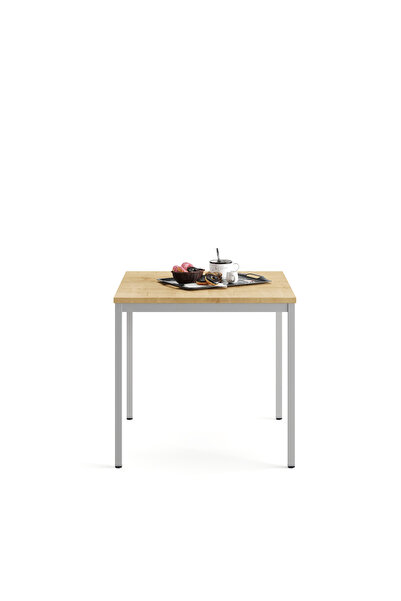 Furni24 Çok Amaçlı 80x80x75h Cm Masa, Yemek Masası, Ofis Çalışma Masası, Bilgisayar Masası, Sehpa 80x80x75h