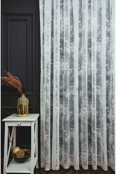 farbateks Cloud Tulle Exculusive Micro Knit 3K White Tulle Curtain