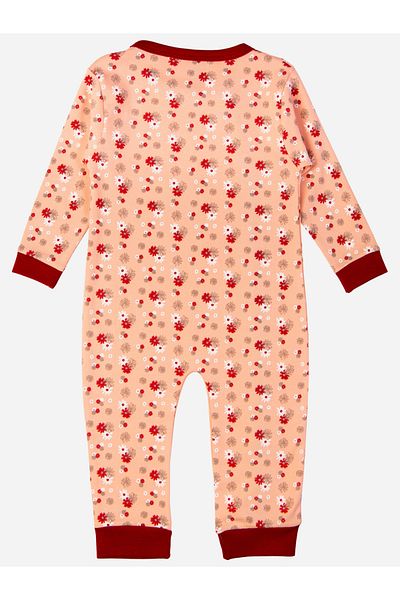 Babies Basic By Styli بدلة نوم قطنية مطبوعة بأكمام طويلة