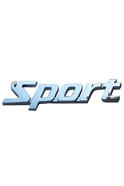 FRT Ottoman Autocolant cu logo cromat din plastic sport