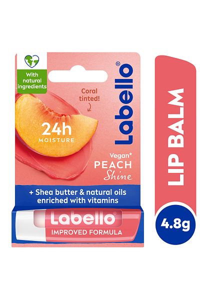 LABELLO العناية بالشفاه، مرطب الشفاه، لمعان الخوخ، 4.8 جرام