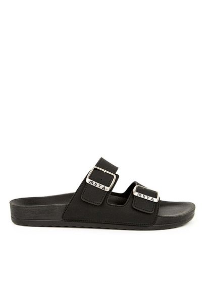 Muya Nova Men's Slippers - Anatomical Sole, All Season, Black