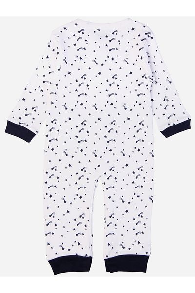 Babies Basic By Styli Printed Cotton Long Sleeves Sleepsuit