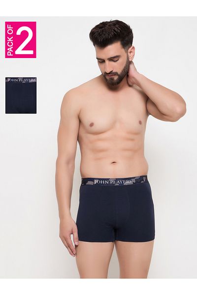 John Player By Styli Pack of 2 - Solid Trunk with Sublimation Waistband