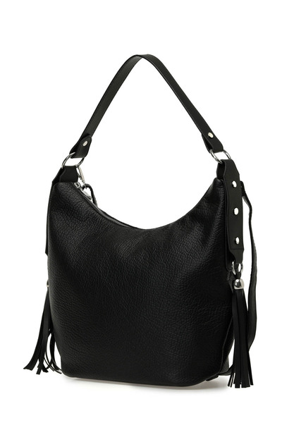 Polaris NTRL PUSKUL DTY OMZ 5FX Siyah Kadın Omuz Çantası