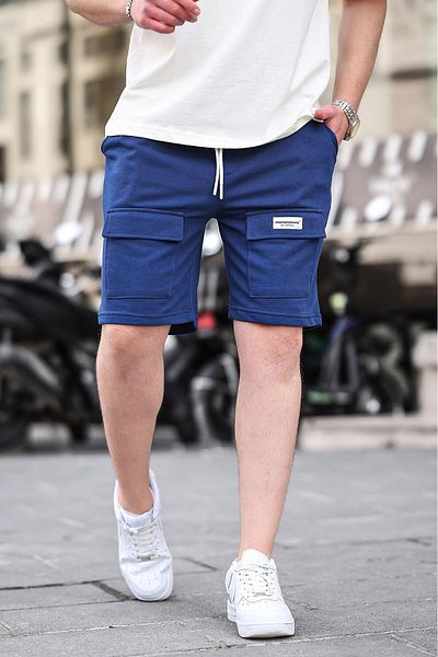 Madmext Ανδρικό σορτς Navy Blue Basic 6533