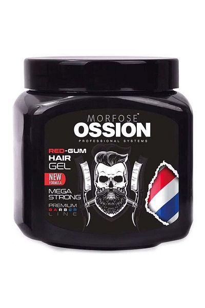 Morfose Ossion Mega Strong Red Gum Hair Gel 750ml: Extreme Hold & Style