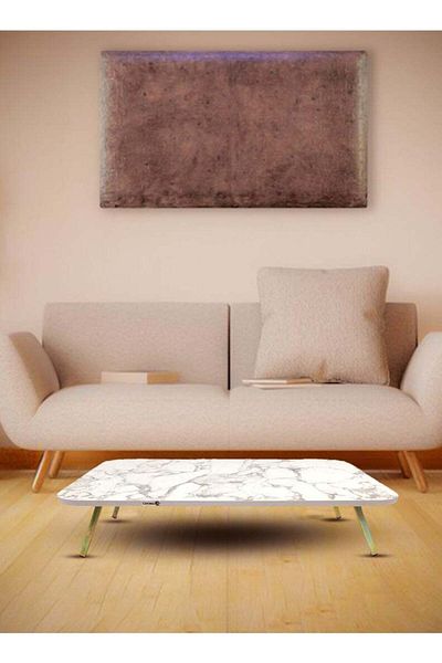 Living Central Foldable Floor Table for Living Room, Kitchen, and Coffee Table