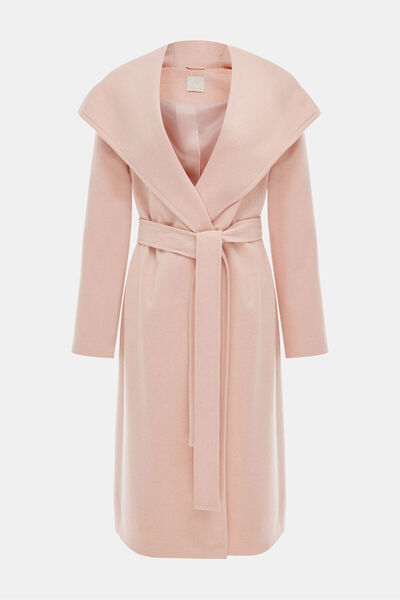 W Collection Relax Fit Coat with Powder Hood