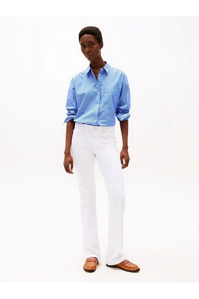 Tommy Hilfiger BOOTCUT RW WHITE Kadın Pantolon WW0WW44362YCF