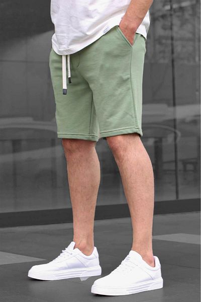 Madmext Khaki Basic pánské šortky 6505