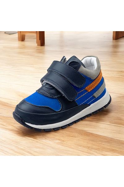 JOJO KIDS Adidași pentru copii ortopedici cu velcro din piele naturală, adidași cu talpă anti-alunecare