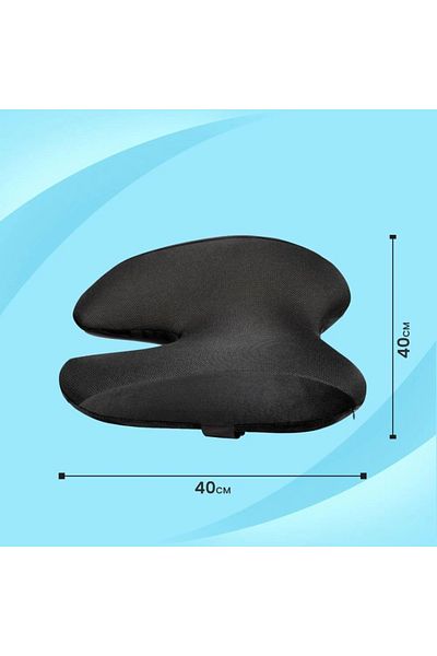 Comfort Experts Memory Foam lumbar Support Cushion- Back Support Chusion for Traveling & Office use