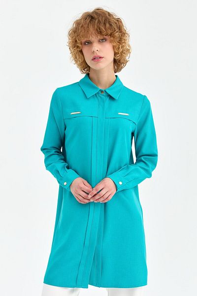 Butik Eylül ,Accessory Detailed Tunic Turquoise