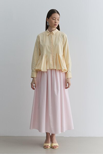 Fahhar Godeli Kısa Gömlek Sarı