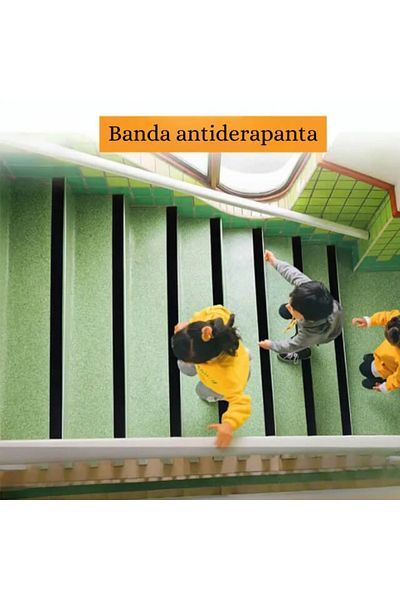 Empria Banda Antiderapanta Cu Autoadeziv Pentru Scari, Rezistenta La Apa, Pet, 2,5x500 Cm