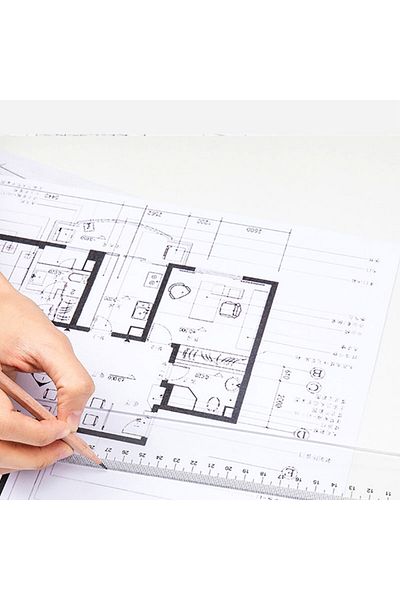 Deli Ruler TRANSPARENT E6250