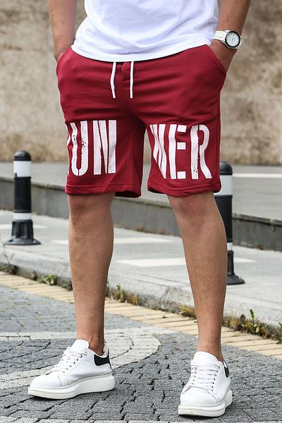 Madmext Claret Red Men's Regular Fit Shorts 4843