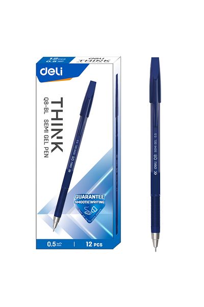 Deli Ball Point Pen BLUE EQ8-BL
