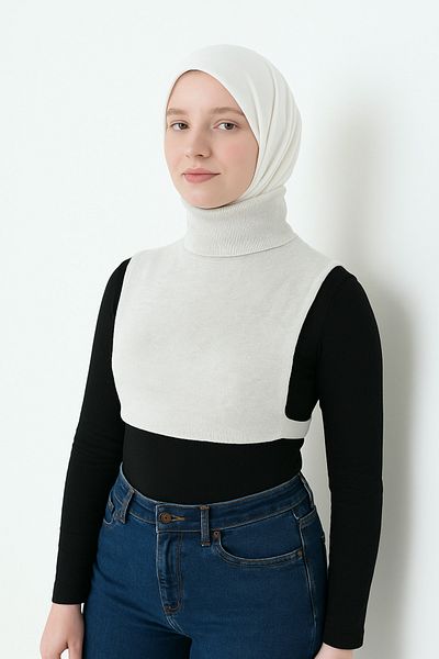 mirach Body cu guler în picioare, complet închis, mărime mare |   Camisole din bumbac elastic Gâtul pescar Guler înalt
