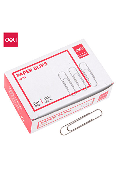 Deli مشابك ورق فضية E39713