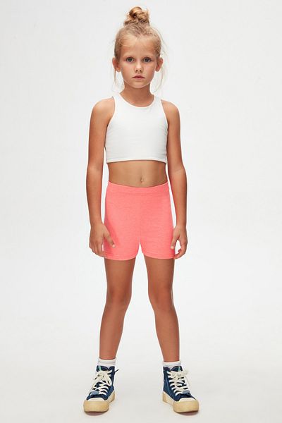 LOVETTI Fuchsia Phosphor - Girl's Basic Dance Shorts