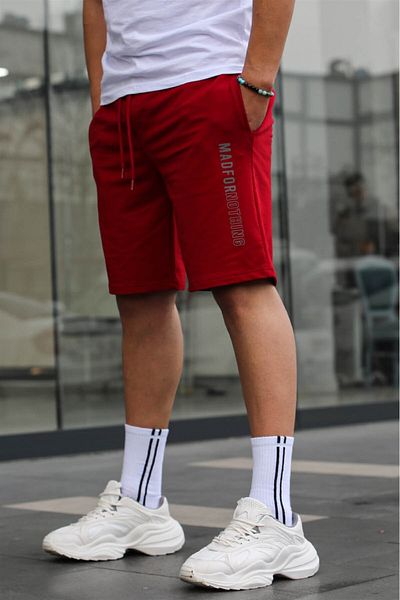 Madmext Σορτς Claret Red Capri 5403