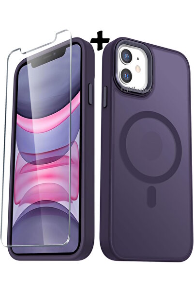 m.tk moveteck İphone 11 Kılıf Mat Magsafe Şarj Özellikli Renkli Yumuşak Kenar...