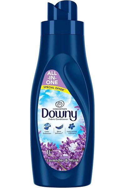 downy منعم الأقمشة، مركز، 1 لتر، يعادل 3 لتر من داوني المخفف