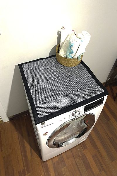 Getcarpet Κάλυμμα στεγνωτηρίου πλυντηρίου ρούχων Προστατευτικό μαξιλαράκι Υγρό ματ Αντιολισθητικό Πλένεται