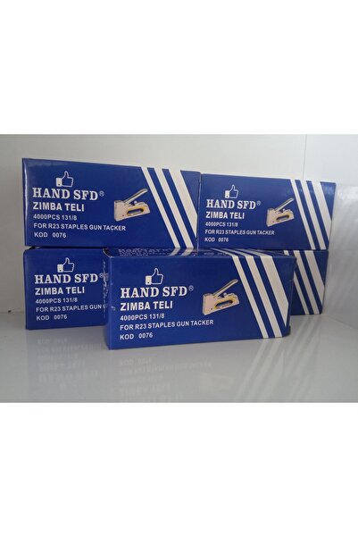 Hand Sfd Zımba teli sfd 131/8 R23 4000 PCS (1 paket) fiyat 5 paket fiyatıdır.