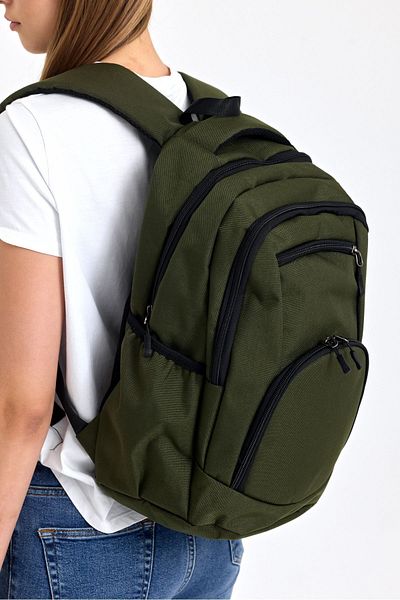 Weynes Green Quality Fabric Multi-Eye Daily High School Middle School Backpack Wsb5054