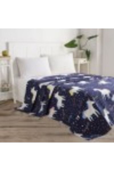 Eponj Home Thin Cotton Bedspread 100%, 200x235cm, Eponj Home, Magic Unicorn