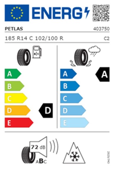 Petlas 185 R14 C TL 102/100R 8PR VANMASTER A/S + Kamyonet Dört Mevsim Lastiği (Üretim Tarihi:2025)
