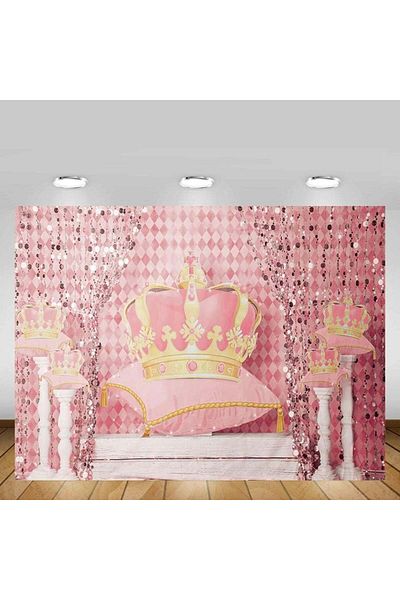 Mehofond Photo Background , Textile, Pink/gold, 210 X 150 Cm