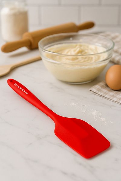 Silicorner Red Silicone Spatula