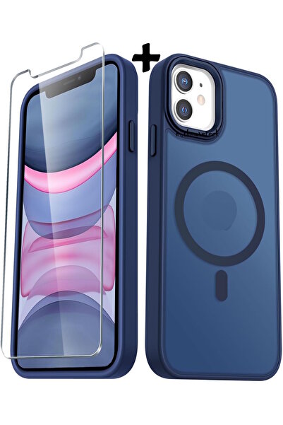 m.tk moveteck İphone 12 Kılıf Mat Magsafe Şarj Özellikli Renkli Yumuşak Kenar...